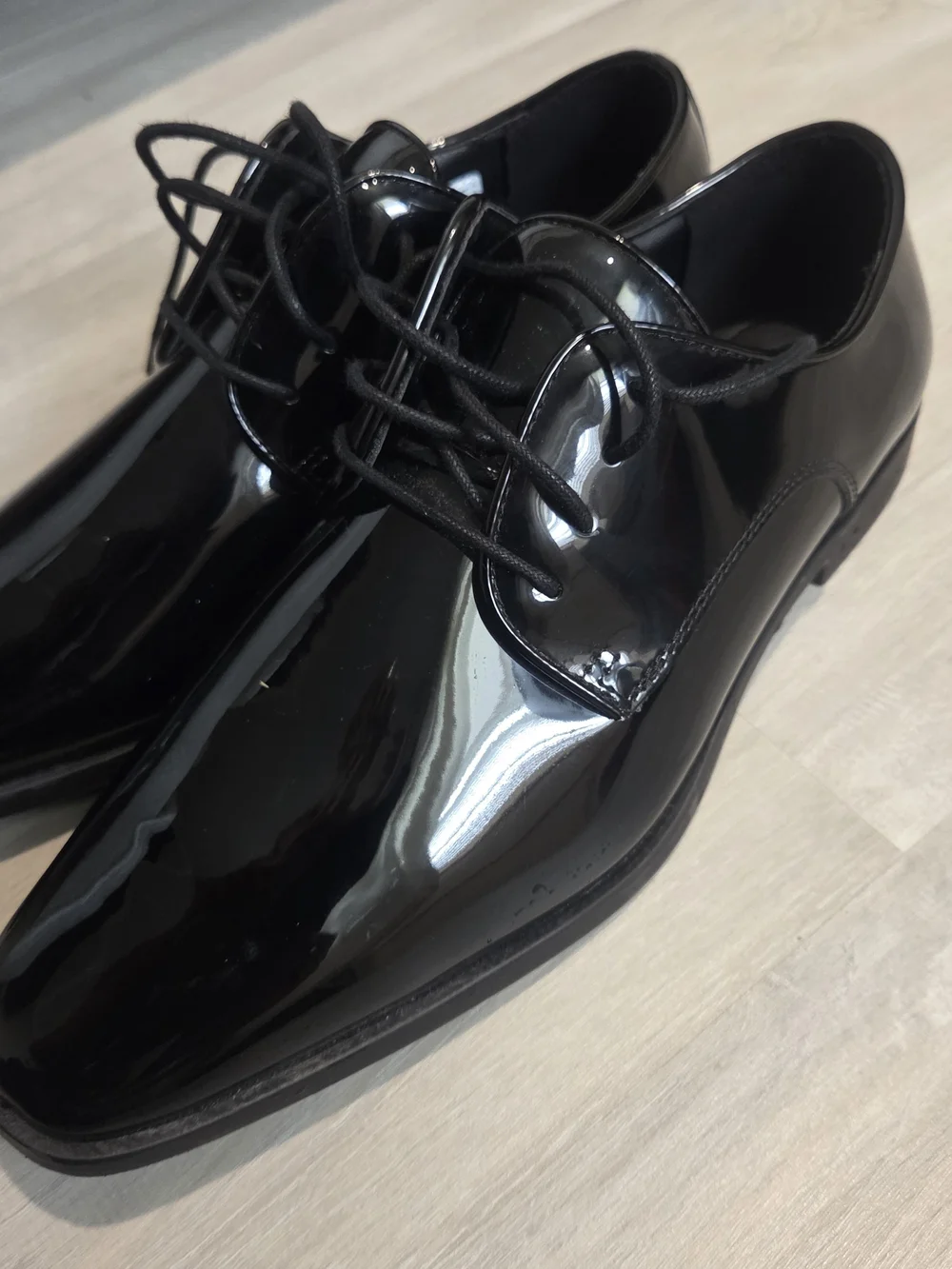Joseph Abboud Men's Patent Leather Tuxedo Dress Shoes - Size M - Worn Once .